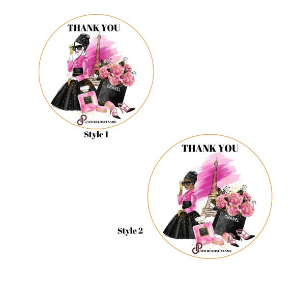 Thank you Packaging Round Stickers Label - Picture 4 of 15